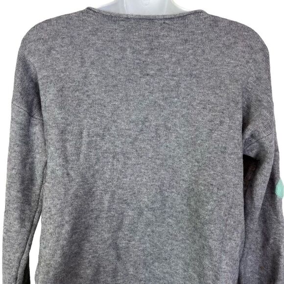 PATRIZIA LUCA MILANO Gray Long Sleeve Pullover Dot Embroidered Sweater sz XS - Picture 12 of 16